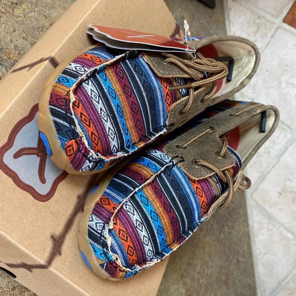 Twisted X Multicolor Southwestern Moccasin Flats